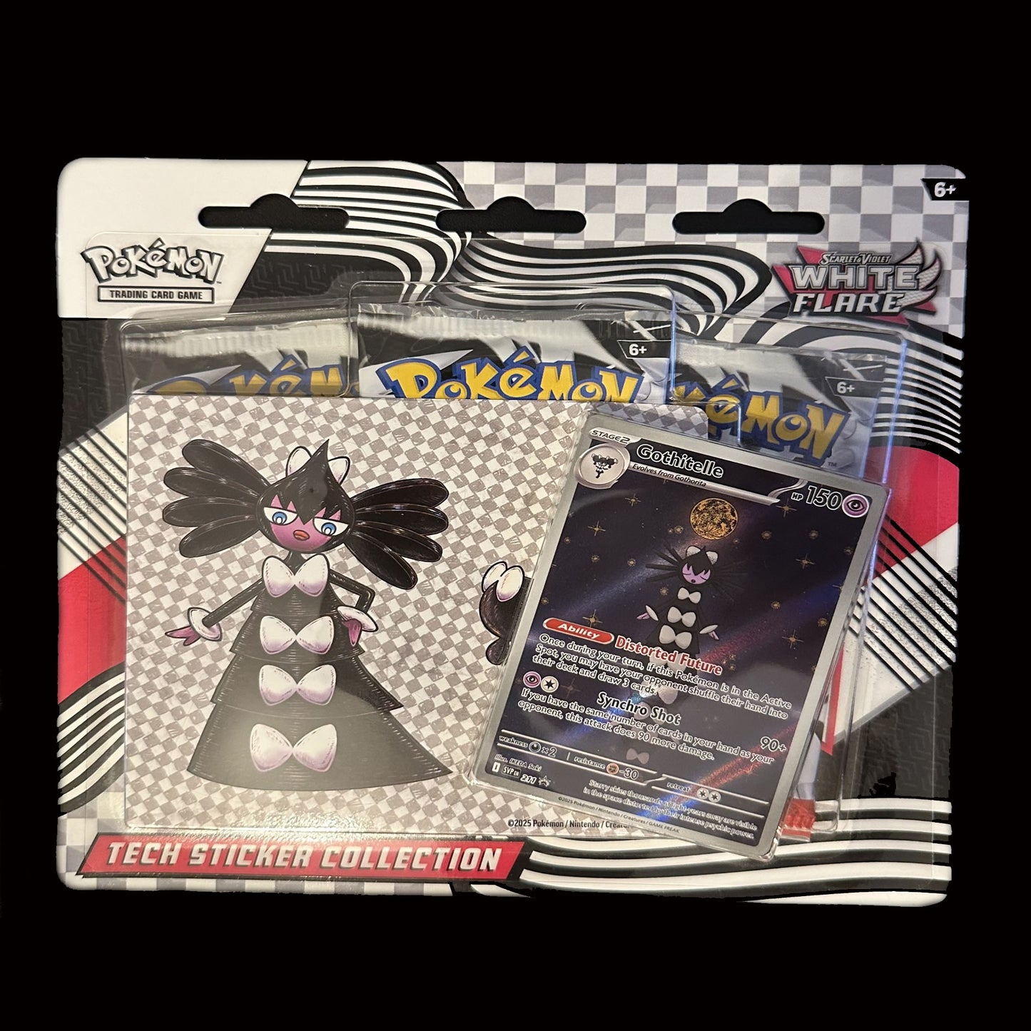 White Flare Tech Sticker Collection - Gothitelle - Englisch (EN) - Scarlet & Violet